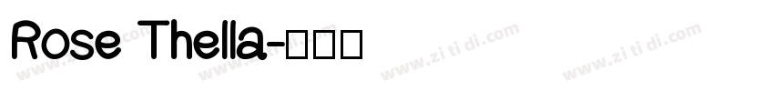 Rose Thella字体转换